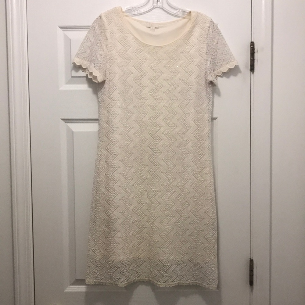 White (with small sequins) little dress